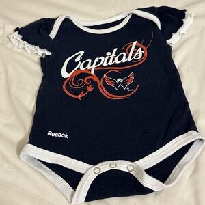 NHL Capitals Girls Onesie 0-3 month